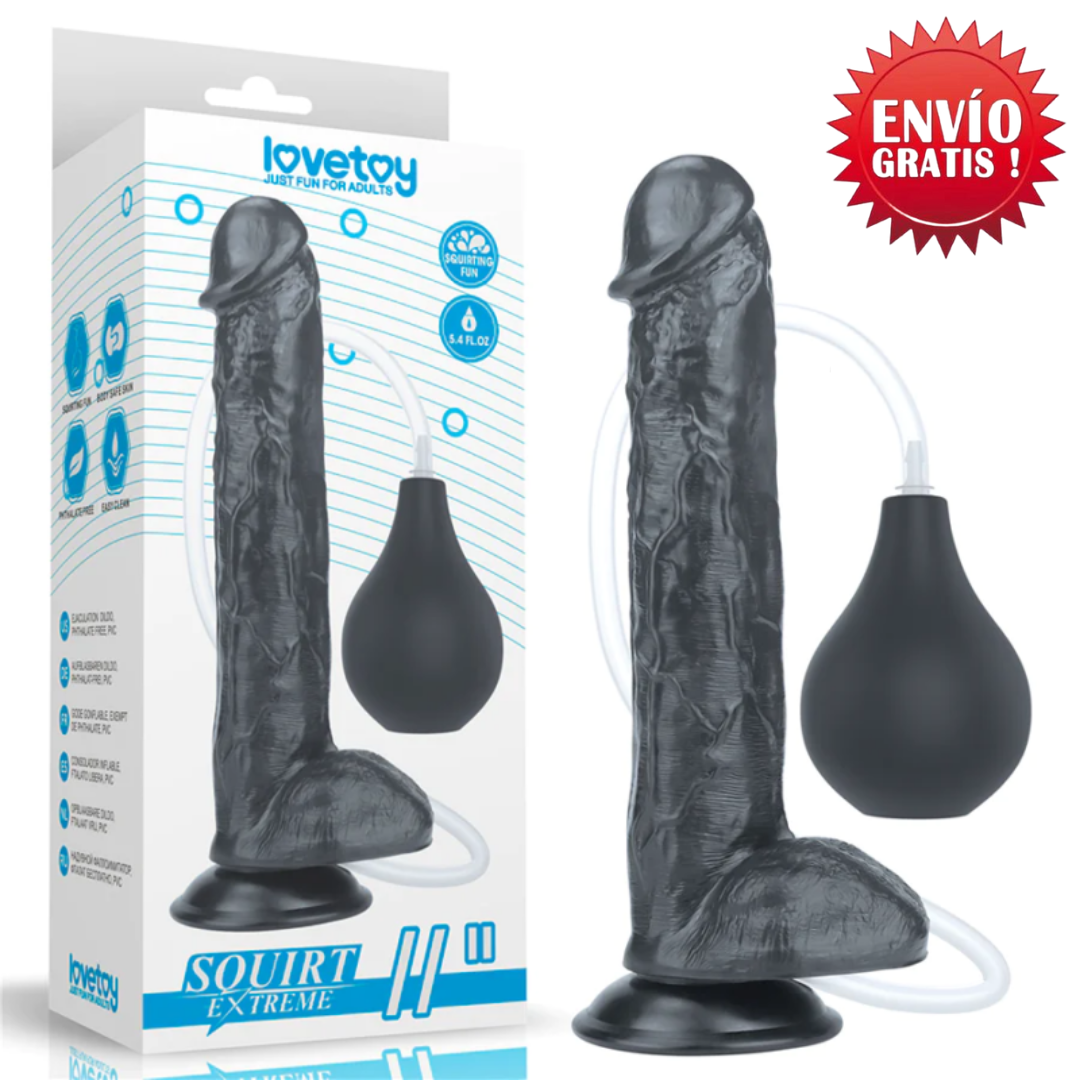 Dildo Eyaculador Squirt Extreme 11” Black